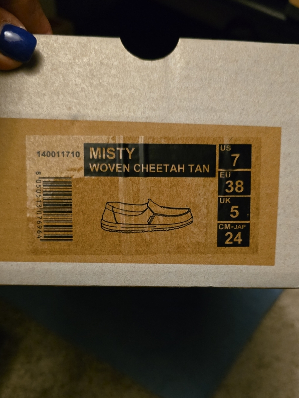 NEW womens size 7 HEY DUDE SHOES tan cheetah print ladies sz 7 Slip On - Picture 5 of 7